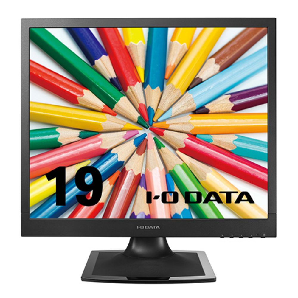 I-O DATA アイ・オー・データ スクエア液晶モニター LCD-SAX191DB (19型 SXGA ADS 非光沢 D-sub DVI-D チルト VESA 内蔵スピーカー 5年間保証) ブラック