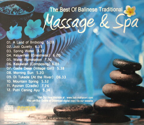 《スペシャルプライス》＜ヒーリング系＞ The Best Of Balinese Traditional Massage & Spa(ベスト盤CD)【 バリ 音楽 CD ガムラン バリCD バリ雑貨 ヒーリングCD 試聴OK 】《メール便対応可》