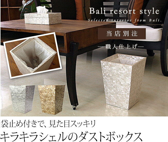 ダストボックス（シェル）※袋止めパーツ付き 当店別注 【 おしゃれ ゴミ箱 リビン...