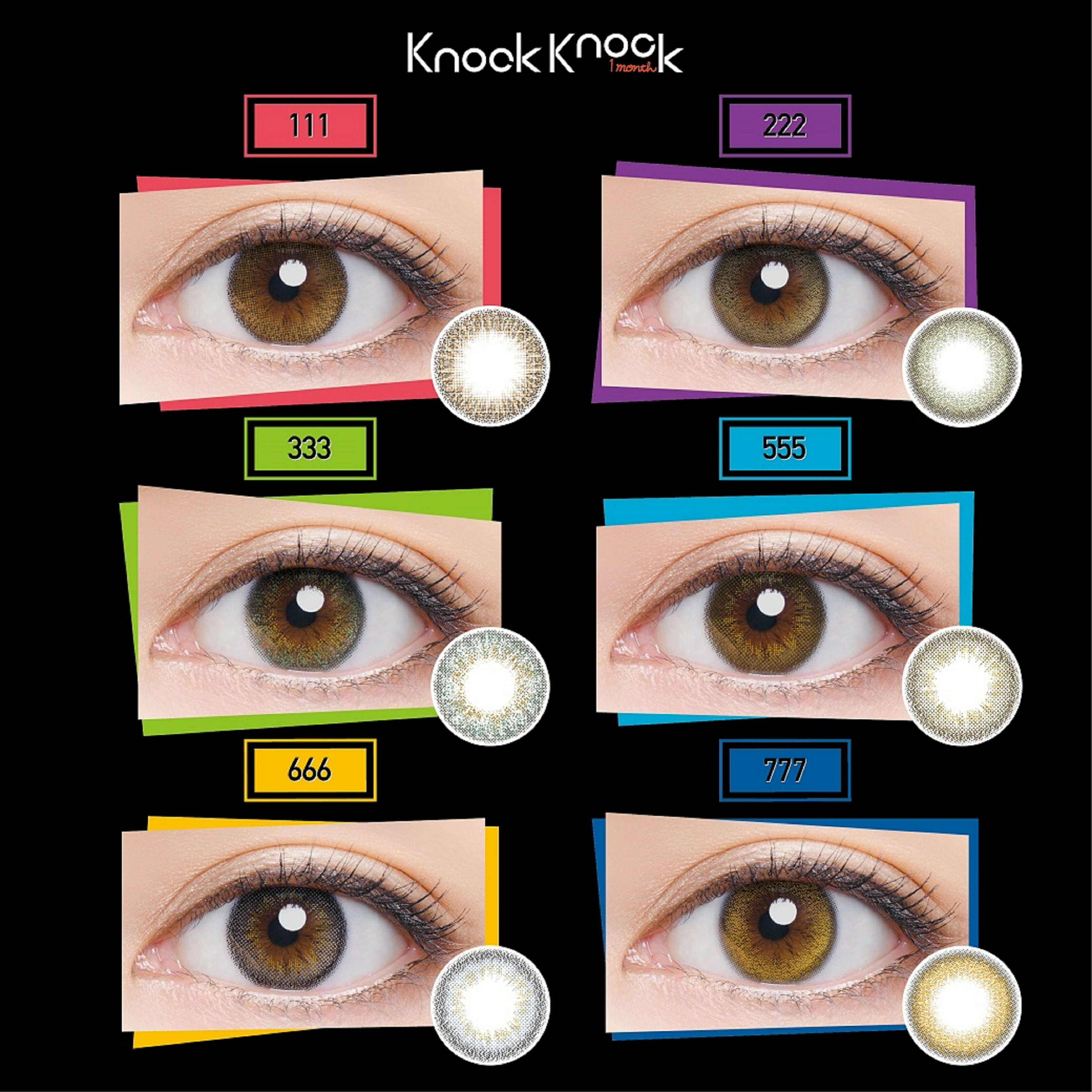 【2箱】 ノックノック マンスリー 1箱2枚入 Knock Knock 1month monthly 14.0mm~14...