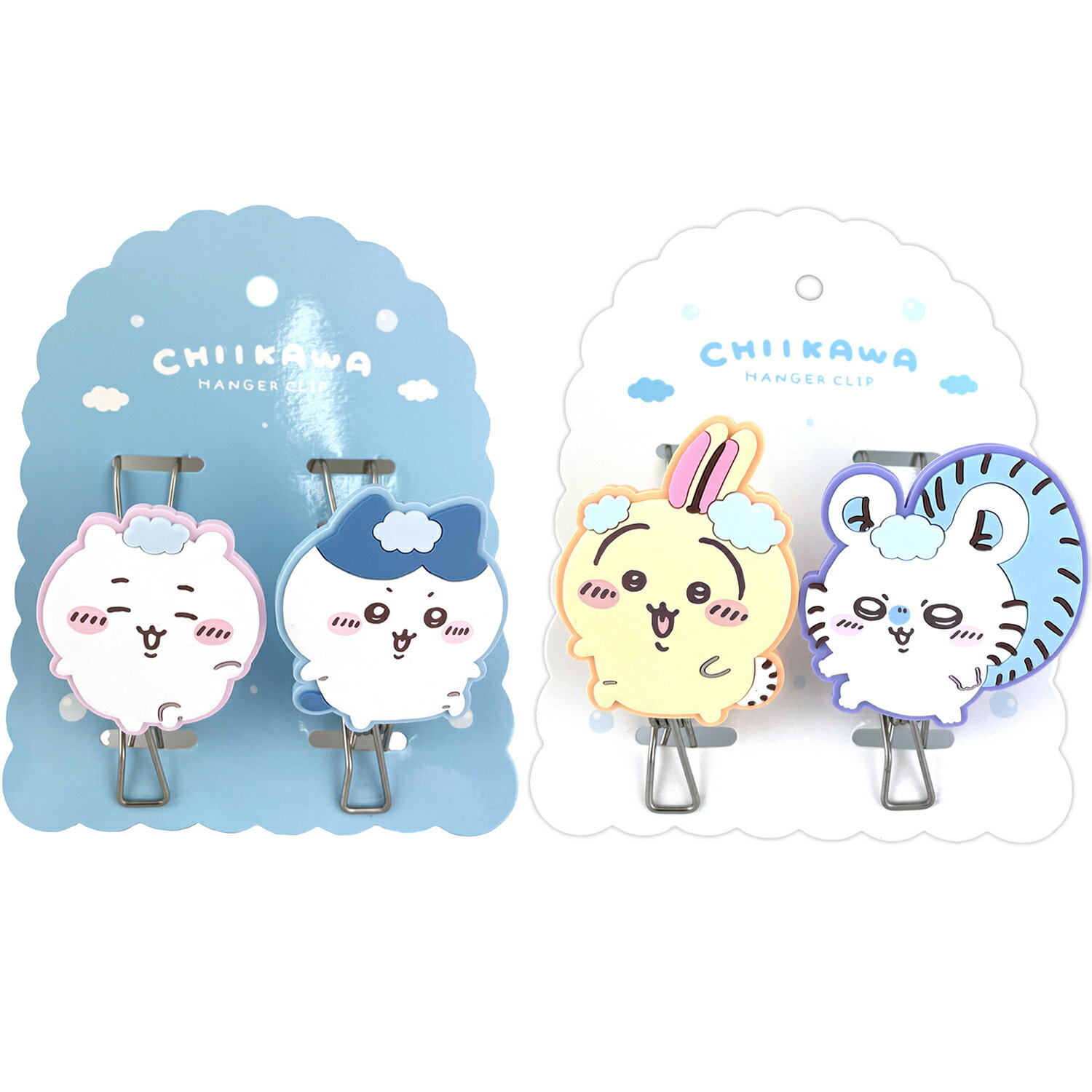 【 送料無料 】 ちいかわ ハンガークリップ < ちいかわ&ハチワレ / うさぎ&モモンガ > ランドリーシリーズ 洗濯 かわいい クリップ 洗濯挟み インテリ...