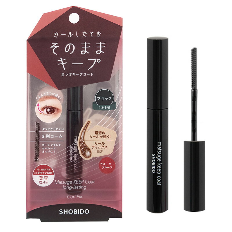 【 送料無料 / 2個set 】 まつげキープコート ブラック ( マスカラ用下地 ) 6ml SPV43675 SHOBIDO 粧美堂 ( トップコート マスカラ下地 ウォータープルーフ まつ毛 カール キープ 美容成分 コスメ 美容 メイクアップ )