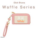 dick bruna リール付きパスケース < ミッフィー > ワッフルシリーズ ピンク ワッフル シェニール もこもこ 定期入れ カードケース パスケース 定期 通学 通勤 shobido 粧美堂