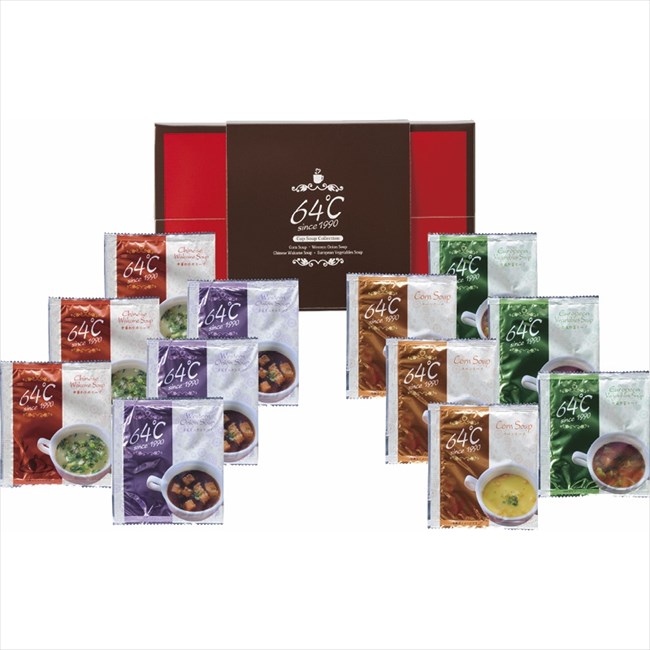 64℃ スープギフト M-S15 内祝 内祝い お祝 御祝 記念品 出産内祝い プレゼント 快気祝い 粗供養 引出物のサムネイル