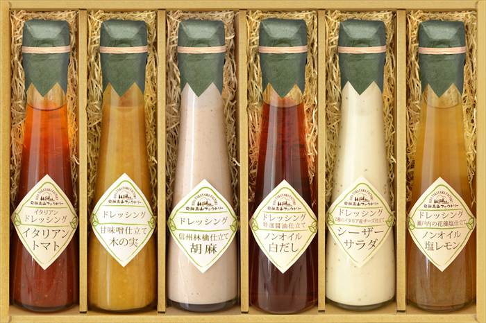 飛騨高山ファクトリー　〜食菜味〜　すこやかドレッシングギフト ID-6X 内祝 内祝い お祝 御祝 記念品 出産内祝い プレゼント 快気祝い 粗供養 引出物