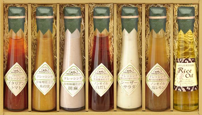 飛騨高山ファクトリー ～食菜味～ すこやかドレッシングギフト ID-7X 内祝 内祝い お祝 御祝 記念品 出産内祝い プレゼント 快気祝い 粗供養 引出物