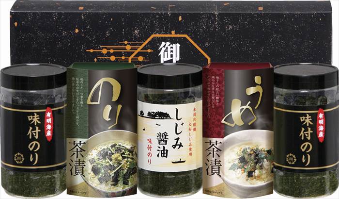 有明海産&しじみ醤油味付のり・お茶漬け詰合せ LLS-20 内祝 内祝い お祝 御祝 記念品 出産内祝い プレゼント 快気祝い 粗供養 引出物