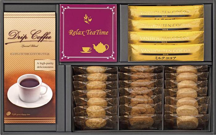 ティーブレイクアソート コーヒー・ココア・紅茶&クッキーセット TB-BR 内祝 内祝い お祝 御祝 記念品 出産内祝い プレゼント 快気祝い 粗供養 引出物