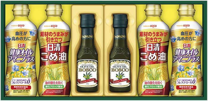 日清オイリオ ヘルシーオイル&ボスコギフト BM-30 内祝 内祝い お祝 御祝 記念品 出産内祝い プレゼント 快気祝い 粗供養 引出物