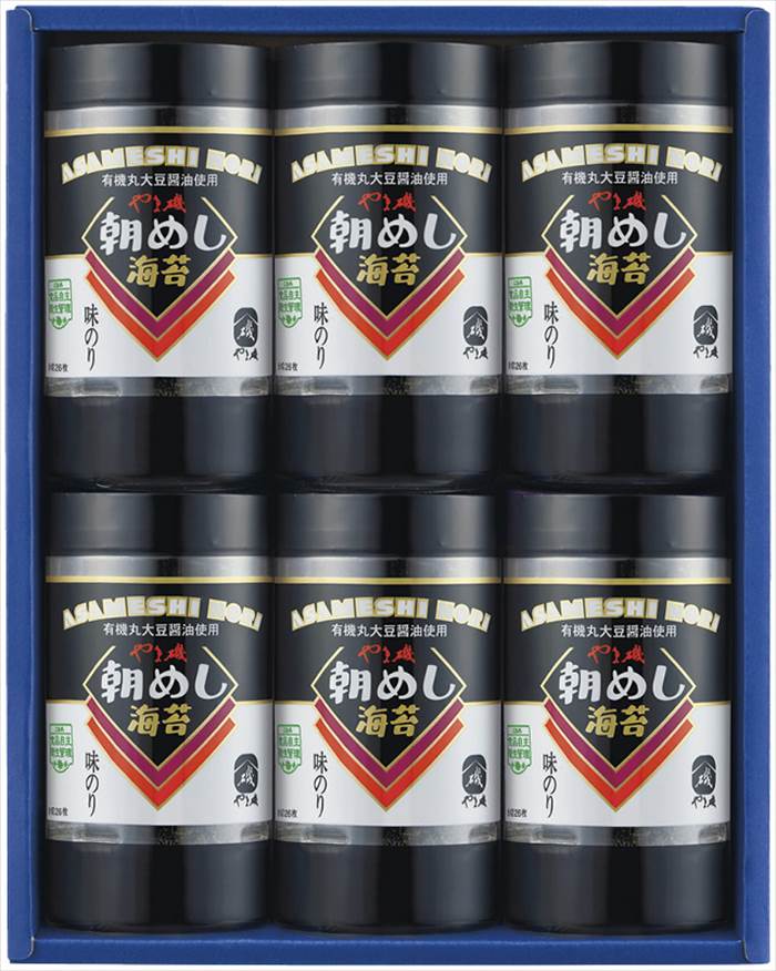 やま磯 朝めしカップ 卓上味付海苔ギフト 朝めしカップ6本詰G 内祝 内祝い お祝 御祝 記念品 出産内祝い プレゼント 快気祝い 粗供養 引出物