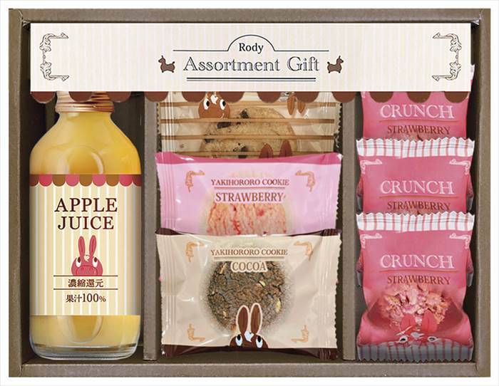 ロディ ジュース&クッキーセット ROZ-10 内祝 内祝い お祝 御祝 記念品 出産内祝い プレゼント 快気祝い 粗供養 引出物