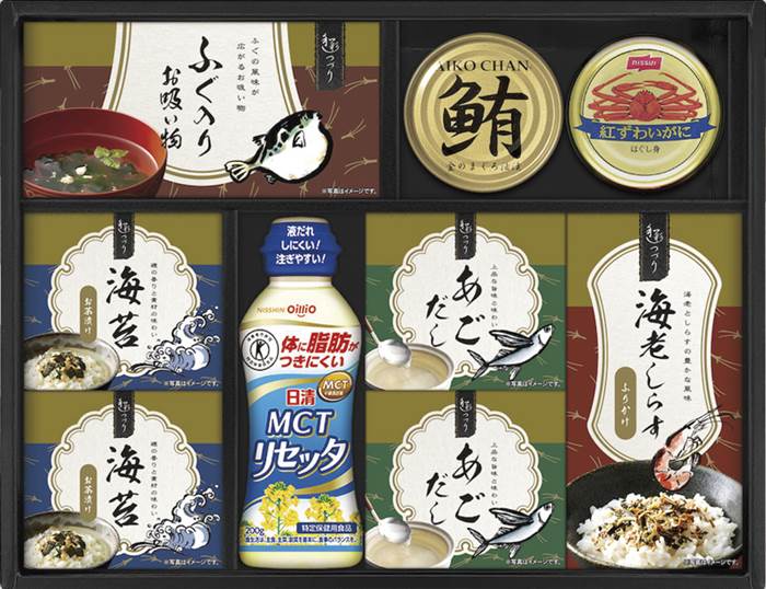 日清MCTリセッタ＆和風詰合せ NRW-EO 内祝 内祝い お祝 御祝 記念品 出産内祝い プレゼント 快気祝い 粗供養 引出物