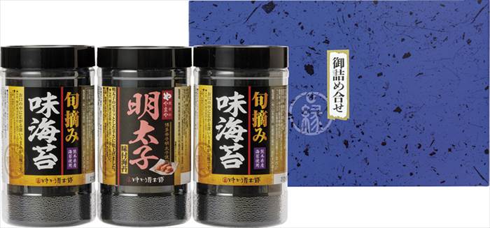 食卓のやまや 博多辛子明太子味海苔&旬摘み味海苔セット YMA-15 内祝 内祝い お祝 御祝 記念品 出産内祝い プレゼント 快気祝い 粗供養 引出物