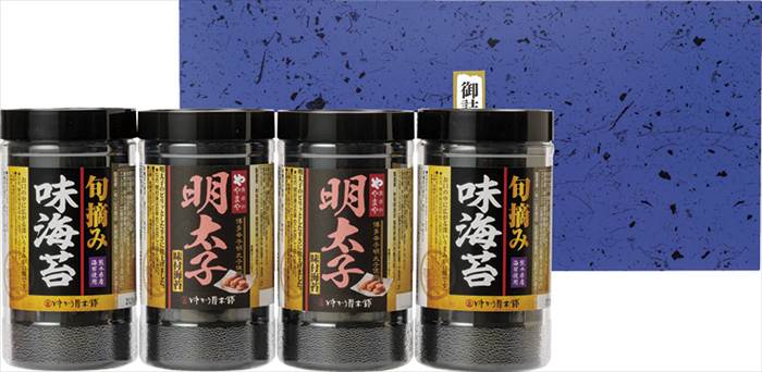 食卓のやまや 博多辛子明太子味海苔&旬摘み味海苔セット YMA-20 内祝 内祝い お祝 御祝 記念品 出産内祝い プレゼント 快気祝い 粗供養 引出物