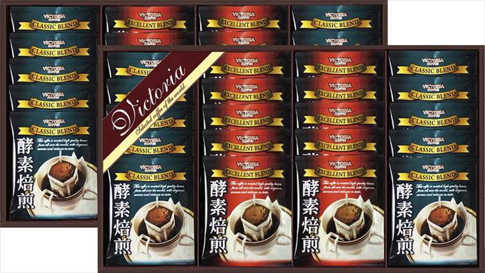ビクトリア珈琲 酵素焙煎ドリップコーヒーセット ND-500 内祝 内祝い お祝 御祝 記念品 出産内祝い プレゼント 快気祝い 粗供養 引出物