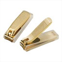 金メッキ爪切り(小) カバー付 121KC 景品 記念品 粗品 ノベルティ 名入れ 御挨拶 ご挨拶(3)