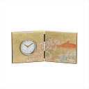 加賀箔 屏風時計 華富士 16838 景品 記念品 粗品 ノベルティ 名入れ 御挨拶 ご挨拶