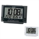 デジタル置時計 B/白パール塗装 SQ320W 景品 記念品 粗品 ノベルティ 名入れ 御挨拶 ご挨拶