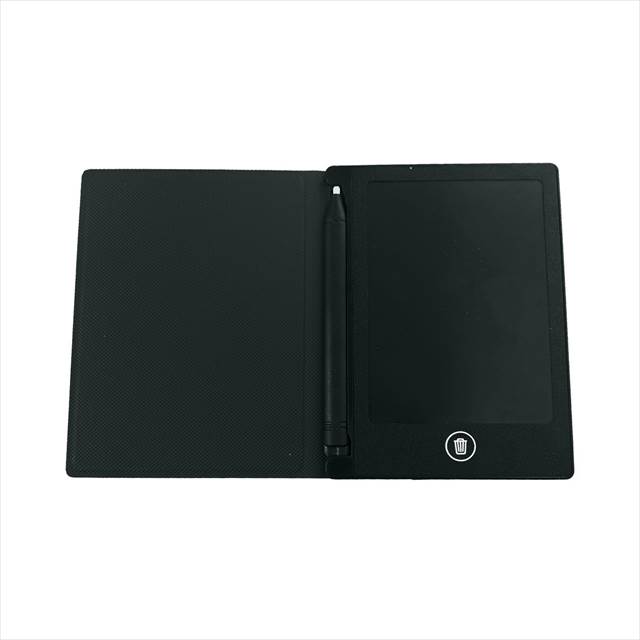 カバー付電子メモパッド 4.4インチ PL-199BK 景品 記念品 粗品 ノベルティ 名入れ 御挨拶 ご挨拶