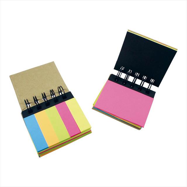 Wリングエコ付箋セット S3201 景品 記念品 粗品 ノベルティ 名入れ 御挨拶 ご挨拶