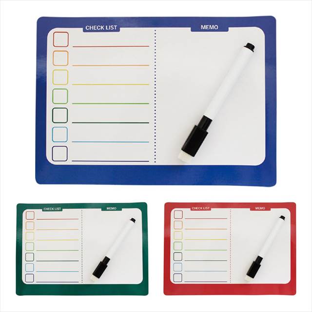 カラフル マグネットボード(ペン付) 指定不可 M3302 景品 記念品 粗品 ノベルティ 名入れ 御挨拶 ご挨拶