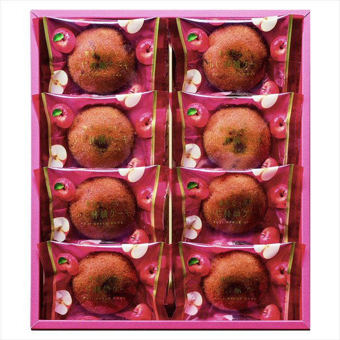 ■商品内容：果実たっぷりふじ林檎ケーキ×8 ■パッケージサイズ：箱サイズ:272×235×42（60サイズ） ■賞味期限：製造後120日 ■アレルギー：卵・乳・小麦・くるみ・アーモンド・りんご メーカー希望小売価格はメーカーカタログに基づいて掲載しています ■さまざまなギフトアイテムをご用意しております。 内祝　内祝い　お祝い返し　ウェディングギフト　ブライダルギフト　引き出物　引出物　結婚引き出物　結婚引出物　結婚内祝い　出産内祝い 命名内祝い　入園内祝い　入学内祝い　卒園内祝い　卒業内祝い　就職内祝い　新築内祝い　引越し内祝い　快気内祝い　開店内祝い　二次会 披露宴　お祝い　御祝　結婚式　結婚祝い　出産祝い　初節句　七五三　入園祝い　入学祝い　卒園祝い　卒業祝い　成人式　就職祝い　昇進祝い 新築祝い　上棟祝い　引っ越し祝い　引越し祝い　開店祝い　退職祝い　快気祝い　全快祝い　初老祝い　還暦祝い　古稀祝い　喜寿祝い　傘寿祝い 米寿祝い　卒寿祝い　白寿祝い　長寿祝い　金婚式　銀婚式　ダイヤモンド婚式　結婚記念日　ギフト　ギフトセット　セット　詰め合わせ　贈答品　お返し お礼　御礼　ごあいさつ　ご挨拶　御挨拶　プレゼント　お見舞い　お見舞御礼　お餞別　引越し　引越しご挨拶　記念日　誕生日　父の日　母の日　敬老の日 記念品　卒業記念品　定年退職記念品　ゴルフコンペ　コンペ景品　景品　賞品　粗品　お香典返し　香典返し　志　満中陰志　弔事　会葬御礼　法要 法要引き出物　法要引出物　法事　法事引き出物　法事引出物　忌明け　四十九日　七七日忌明け志　一周忌　三回忌　回忌法要　偲び草　粗供養　初盆 供物　お供え　お中元　御中元　お歳暮　御歳暮　お年賀　御年賀　残暑見舞い　年始挨拶　ボーリング大会　景品　レミパン　ゼリー　スターバックス 千疋屋　結婚式　そうめん　ローラアシュレイ　プリン　話題　ディズニー　カタログギフト　ティファール　ビタクラフト　ステンレスタンブラー　リラックマ のし無料　メッセージカード無料　ラッピング無料 ギフトにぴったりのアイテムをご紹介！ 贈り物に悩んでいる方へ、心温まるギフトアイテムを取り揃えました。高品質な食品、ふわふわのタオル、美しい食器、そしてセンスあふれる雑貨まで、幅広いラインナップであなたの大切な人への思いを伝えます。 特徴 高品質：厳選された素材と丁寧な製造工程で作られた商品ばかり。どれも長く愛用いただけます。 多用途：どんなシーンでも使える万能アイテムが揃っています。誕生日、結婚祝い、新築祝いなど、さまざまな場面に最適です。 デザイン：シンプルで洗練されたデザインから、カラフルで個性的なものまで、多彩なバリエーションをご用意。 お手頃価格：高品質ながら手ごろな価格で、コストパフォーマンスも抜群。 おすすめの用途とシーン 誕生日プレゼント：大切な人の特別な日を祝うために、実用的かつ心温まるギフトを。食品やタオルは、日常で役立つアイテムとして喜ばれます。 結婚祝い：新しい生活を始めるカップルに、美しい食器やおしゃれな雑貨を。幸せな家庭を築くお手伝いができます。 新築祝い：新しい家に引っ越した友人や家族へ、インテリアにぴったりの雑貨や実用的なタオルを。快適な生活をサポートします。 お返しギフト：感謝の気持ちを込めて、おしゃれで実用的なアイテムを。食品はもちろん、使い心地の良いタオルや美しい食器も喜ばれます。 季節の贈り物：お中元やお歳暮、季節の挨拶として、季節に合ったギフトを。夏には涼しげな雑貨、冬には温かみのあるタオルや食品が最適です。 贈る相手に合わせたおすすめ グルメな方へ：美味しい食品を贈れば、食卓が一層華やかに。特別な時間を演出します。 家庭的な方へ：ふわふわのタオルや使いやすい食器で、日常生活に彩りを。 オシャレな方へ：センスあふれる雑貨で、インテリアを一層魅力的に。 まとめ あなたの気持ちを込めたギフト選びをお手伝いします。どれも心を込めて選んだアイテムばかりです。大切な人への贈り物として、自信を持っておすすめします。 商品概要 [分類] 以下のような商品をお探しの方にオススメです。スイーツ スィーツ スウィーツ Sweets ケーキ お菓子 洋菓子 デザート おやつ 小腹対策 食品 食べ物 / チョコレートケーキ チョコレート ガトーショコラ チーズケーキ 生菓子 生ケーキ ベイクドチーズケーキ [評価・マスコミ] ランキング1位のおすすめ(お勧め オススメ) インスタ映え SNS 評判 今話題の人気商品 [サービス] 以下のサービスをご利用いだだけます。不可の場合あり。お取り寄せ 全国配送 全国発送 オーダー 注文 デリバリー 取寄せ 宅配 ネット通販 持ち運び可 / 送料無料 送料込み 無料ギフト対応 日持ち長い 長期保存 賞味期限が長い 名入れ 当日発送 お急ぎ便 即日配送 即日発送 翌日配送 翌日発送 前日に買う あす楽 明日楽 即納 翌日 あす着 明日届く 配送日指定可 冷凍保存可 冷凍保管 冷凍便 ギフトラッピング ギフト対応 予約 メッセージ付き 有料メッセージカード 有料お誕生日カード ホワイトデー当日お届け可能 [パッケージ] 　 以下のような包装でお届けします。詰め合わせ セット アソート 化粧箱入り ラッピング不要 個包装 小分け 手提げ袋（有償） 2重梱包 [デザイン] 以下のようなイメージをお求めの方におすすめです。お洒落 可愛い ゴージャス 高級感 プレミアム サプライズ感 美しい インパクト 面白い 珍しい 希少 驚き シンプル 上品 スタイリッシュ エレガント モダン [ご用途] 工夫次第で様々な用途でご利用いただけます。贈り物 プレゼント ギフト プチギフト 贈答品 お祝い 御祝い 退職祝い 内祝い 出産祝い 出産内祝い 入学祝い 卒業祝い ご褒美 手土産 お土産 お使い物 お返し お礼 ご挨拶 ご進物 お配り 配る ばらまき バレンタインデー バレンタインデイ ヴァレンタイン 友チョコ 義理チョコ 本命チョコ 逆チョコ バレンタインチョコ ホワイトデー ホワイトデイ ホワイトデーのお返し 七五三 ひな祭り こどもの日 ハロウィン クリスマス お中元 お年賀 ウインターギフト 御中元 御歳暮 サマーギフト 残暑見舞い お歳暮 母の日 父の日 敬老の日 敬老会記念品 敬老会 結婚祝い 結婚内祝い 結婚記念日 結婚式二次会 二次会のプチギフト 結婚披露宴の引き出物 引き菓子 ウエディングパーティー 成人祝い 長寿祝い 還暦祝い 古希祝い 古稀祝い 喜寿祝い 傘寿祝い 米寿祝い 卒寿祝い 白寿祝い 紀寿祝い 百寿祝い 成人式 セレモニー イベント 内祝い 快気祝い 快気内祝い 出産内祝い 出産祝い 記念日 お返し ご進物 御使い物 お礼 ご挨拶 御礼 ご祝儀 祝儀の品 お使い物 ノベルティー 粗品 景品 長寿 法事 法要 仏事 年忌法事 志 粗供養 供養返し 香典返し 満中陰志 御供え お供え 御供物 弔事 七五三 ひな祭り 入学祝い 卒業祝い 卒園祝い 退職祝い 入社祝い 成人式 成人式のお祝い 朝食 食事代わり ティータイム ブレイクタイム ホームパーティー クリスマスケーキ 誕生日プレゼント 誕生祝い バースデーケーキ 学校 会社 職場 法人 取引先 部活 イベント サークル 介護施設 [おすすめの方] 以下のような様々なお客様にお喜びいただいております。10代 20代 30代 40代 50代 60代 70代 80代 90代 100歳以上 お母さん お父さん ママ パパ 兄弟姉妹 彼氏 彼女 恋人 義理の母 叔父さん 親戚の お嬢さん 大家族 家族 赤ちゃん 祖父 祖母 叔父 叔母 孫 おじいちゃん おばあちゃん じいじ ばあば 夫 旦那 妻 奥様 お嫁さん 奥さん 親 両親 娘 同僚 友達 仲間 友人 親友 上司 部下 先輩 後輩 お世話になった方 恩師 先生 大人数 女友達 法人 女性 男性 大人 子ども 子供用 小学生 中学生 高校生 男の子 女の子 辛党 甘党 甘いものが苦手 高齢者 お年寄り [その他おすすめ] 以下のような商品に興味のある方にもオススメです。大量 大量購入 財布に優しい 大人数 業務用 大量スイーツ お試し コスパ良い /ギフト 早割 お中元 お歳暮 御見舞 お見舞い お取り寄せ グルメスイーツお中元 御中元 贈り物果実たっぷりふじ林檎ケーキ×8