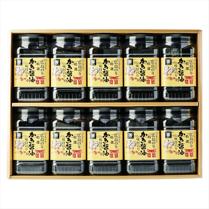 Rakuten - 特選かき醤油味付のり10本入 特かき-50H ギフト 早割 お中元 お歳暮 御見舞 お見舞い お取り寄せ グルメスイーツ
