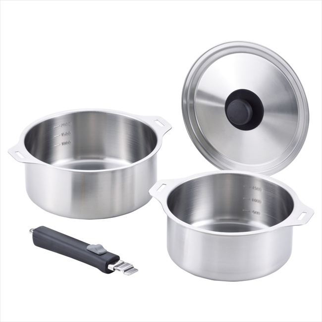 燕三 IH対応着脱式鍋18・20cmセット EM-029 内祝 内祝い お祝 御祝 記念品 出産内祝い プレゼント 快気祝い 粗供養 引出物