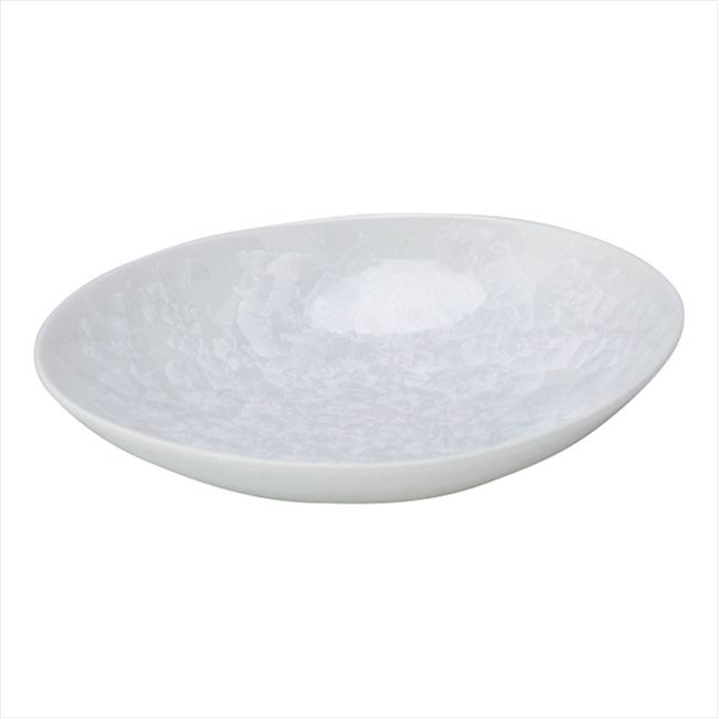 京焼・清水焼 花結晶（白） 楕円鉢（中） KTA497-01 内祝 内祝い お祝 御祝 記念品 出産内祝い プレゼント 快気祝い 粗供養 引出物