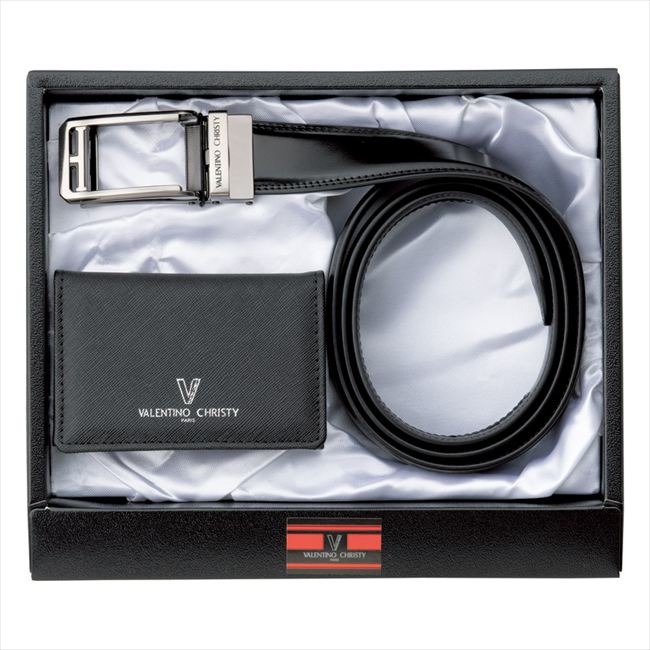 ヴァレンチノクリスティー スマートロックベルト&名刺入セット VCS-01 内祝 内祝い お祝 御祝 記念品 出産内祝い プレゼント 快気祝い 粗供養 引出物
