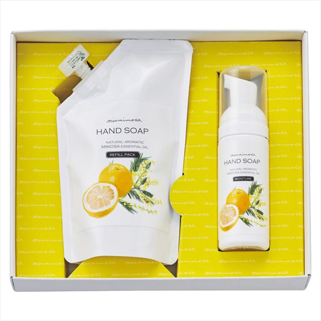 ミアミモザ ハンドソープ&詰替え MC-HSR35 内祝 内祝い お祝 御祝 記念品 出産内祝い プレゼント 快気祝い 粗供養 引出物