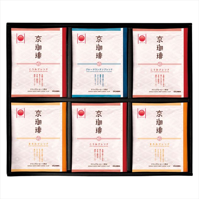 ■商品紹介：京都吟味百撰に認定された「京珈琲」ドリップコーヒーを詰め合わせたセットです。 ■商品内容：こうみブレンド（10g×3P）×3、まろみブレンド（10g×3P）×2、ブルーマウンテンブレンド（10g×3P）×1 ■材質： ■重量：約...