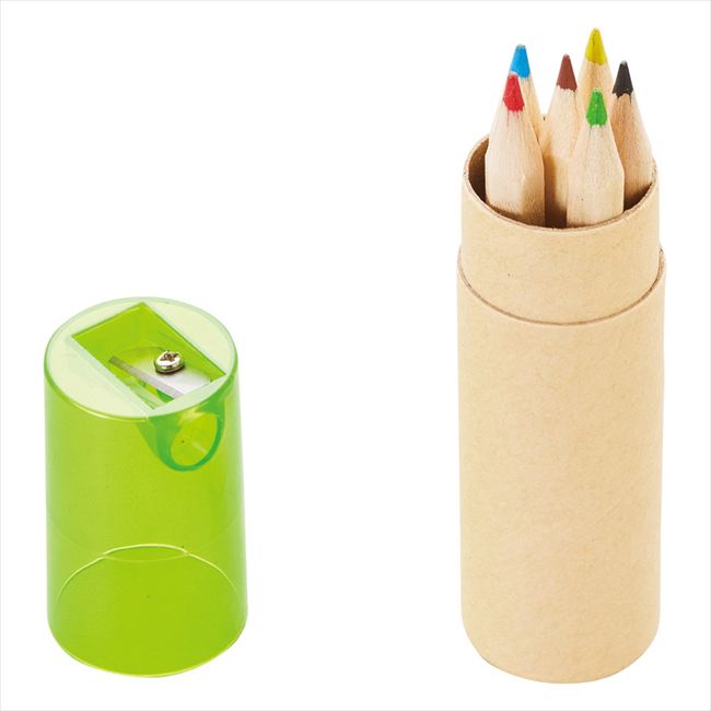 色えんぴつ6pcs シャープナー付（1P） SC-2407 内祝 内祝い お祝 御祝 記念品 出産内祝い プレゼント 快気祝い 粗供養 引出物