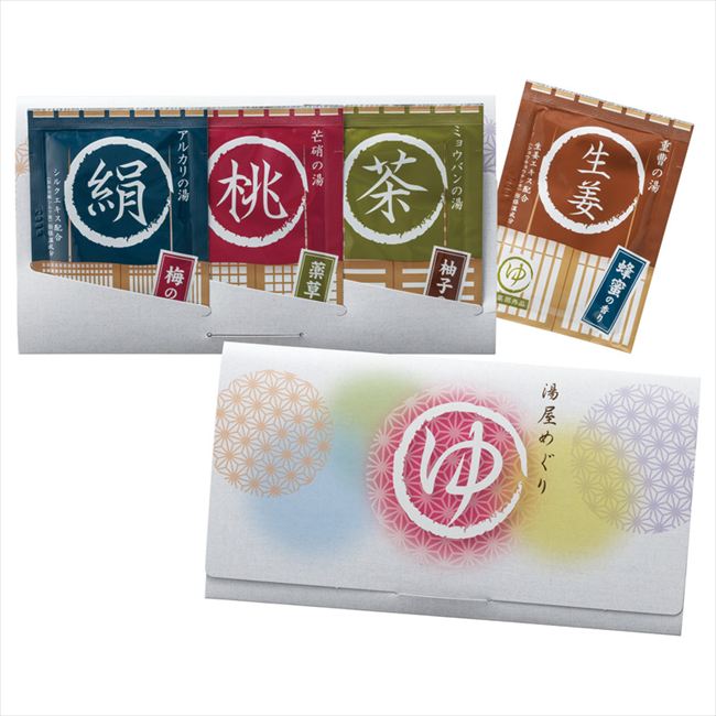 ■商品紹介：桃・生姜・茶・絹の4種類から3つをセットにした薬用入浴剤セット。桃:芒硝泉、生姜:重曹泉、茶:ミョウバン泉、絹:アルカリ泉。 ■商品内容：本体（20g）×3 ■材質： ■重量：約90g ■原産国：日本製 メーカー希望小売価格はメーカーカタログに基づいて掲載しています ■さまざまなギフトアイテムをご用意しております。 内祝　内祝い　お祝い返し　ウェディングギフト　ブライダルギフト　引き出物　引出物　結婚引き出物　結婚引出物　結婚内祝い　出産内祝い 命名内祝い　入園内祝い　入学内祝い　卒園内祝い　卒業内祝い　就職内祝い　新築内祝い　引越し内祝い　快気内祝い　開店内祝い　二次会 披露宴　お祝い　御祝　結婚式　結婚祝い　出産祝い　初節句　七五三　入園祝い　入学祝い　卒園祝い　卒業祝い　成人式　就職祝い　昇進祝い 新築祝い　上棟祝い　引っ越し祝い　引越し祝い　開店祝い　退職祝い　快気祝い　全快祝い　初老祝い　還暦祝い　古稀祝い　喜寿祝い　傘寿祝い 米寿祝い　卒寿祝い　白寿祝い　長寿祝い　金婚式　銀婚式　ダイヤモンド婚式　結婚記念日　ギフト　ギフトセット　セット　詰め合わせ　贈答品　お返し お礼　御礼　ごあいさつ　ご挨拶　御挨拶　プレゼント　お見舞い　お見舞御礼　お餞別　引越し　引越しご挨拶　記念日　誕生日　父の日　母の日　敬老の日 記念品　卒業記念品　定年退職記念品　ゴルフコンペ　コンペ景品　景品　賞品　粗品　お香典返し　香典返し　志　満中陰志　弔事　会葬御礼　法要 法要引き出物　法要引出物　法事　法事引き出物　法事引出物　忌明け　四十九日　七七日忌明け志　一周忌　三回忌　回忌法要　偲び草　粗供養　初盆 供物　お供え　お中元　御中元　お歳暮　御歳暮　お年賀　御年賀　残暑見舞い　年始挨拶　ボーリング大会　景品　レミパン　ゼリー　スターバックス 千疋屋　結婚式　そうめん　ローラアシュレイ　プリン　話題　ディズニー　カタログギフト　ティファール　ビタクラフト　ステンレスタンブラー　リラックマ のし無料　メッセージカード無料　ラッピング無料 ギフトにぴったりのアイテムをご紹介！ 贈り物に悩んでいる方へ、心温まるギフトアイテムを取り揃えました。高品質な食品、ふわふわのタオル、美しい食器、そしてセンスあふれる雑貨まで、幅広いラインナップであなたの大切な人への思いを伝えます。 特徴 高品質：厳選された素材と丁寧な製造工程で作られた商品ばかり。どれも長く愛用いただけます。 多用途：どんなシーンでも使える万能アイテムが揃っています。誕生日、結婚祝い、新築祝いなど、さまざまな場面に最適です。 デザイン：シンプルで洗練されたデザインから、カラフルで個性的なものまで、多彩なバリエーションをご用意。 お手頃価格：高品質ながら手ごろな価格で、コストパフォーマンスも抜群。 おすすめの用途とシーン 誕生日プレゼント：大切な人の特別な日を祝うために、実用的かつ心温まるギフトを。食品やタオルは、日常で役立つアイテムとして喜ばれます。 結婚祝い：新しい生活を始めるカップルに、美しい食器やおしゃれな雑貨を。幸せな家庭を築くお手伝いができます。 新築祝い：新しい家に引っ越した友人や家族へ、インテリアにぴったりの雑貨や実用的なタオルを。快適な生活をサポートします。 お返しギフト：感謝の気持ちを込めて、おしゃれで実用的なアイテムを。食品はもちろん、使い心地の良いタオルや美しい食器も喜ばれます。 季節の贈り物：お中元やお歳暮、季節の挨拶として、季節に合ったギフトを。夏には涼しげな雑貨、冬には温かみのあるタオルや食品が最適です。 贈る相手に合わせたおすすめ グルメな方へ：美味しい食品を贈れば、食卓が一層華やかに。特別な時間を演出します。 家庭的な方へ：ふわふわのタオルや使いやすい食器で、日常生活に彩りを。 オシャレな方へ：センスあふれる雑貨で、インテリアを一層魅力的に。 まとめ あなたの気持ちを込めたギフト選びをお手伝いします。どれも心を込めて選んだアイテムばかりです。大切な人への贈り物として、自信を持っておすすめします。 商品概要 [分類] 以下のような商品をお探しの方にオススメです。スイーツ スィーツ スウィーツ Sweets ケーキ お菓子 洋菓子 デザート おやつ 小腹対策 食品 食べ物 / チョコレートケーキ チョコレート ガトーショコラ チーズケーキ 生菓子 生ケーキ ベイクドチーズケーキ [評価・マスコミ] ランキング1位のおすすめ(お勧め オススメ) インスタ映え SNS 評判 今話題の人気商品 [サービス] 以下のサービスをご利用いだだけます。不可の場合あり。お取り寄せ 全国配送 全国発送 オーダー 注文 デリバリー 取寄せ 宅配 ネット通販 持ち運び可 / 送料無料 送料込み 無料ギフト対応 日持ち長い 長期保存 賞味期限が長い 名入れ 当日発送 お急ぎ便 即日配送 即日発送 翌日配送 翌日発送 前日に買う あす楽 明日楽 即納 翌日 あす着 明日届く 配送日指定可 冷凍保存可 冷凍保管 冷凍便 ギフトラッピング ギフト対応 予約 メッセージ付き 有料メッセージカード 有料お誕生日カード ホワイトデー当日お届け可能 [パッケージ] 　 以下のような包装でお届けします。詰め合わせ セット アソート 化粧箱入り ラッピング不要 個包装 小分け 手提げ袋（有償） 2重梱包 [デザイン] 以下のようなイメージをお求めの方におすすめです。お洒落 可愛い ゴージャス 高級感 プレミアム サプライズ感 美しい インパクト 面白い 珍しい 希少 驚き シンプル 上品 スタイリッシュ エレガント モダン [ご用途] 工夫次第で様々な用途でご利用いただけます。贈り物 プレゼント ギフト プチギフト 贈答品 お祝い 御祝い 退職祝い 内祝い 出産祝い 出産内祝い 入学祝い 卒業祝い ご褒美 手土産 お土産 お使い物 お返し お礼 ご挨拶 ご進物 お配り 配る ばらまき バレンタインデー バレンタインデイ ヴァレンタイン 友チョコ 義理チョコ 本命チョコ 逆チョコ バレンタインチョコ ホワイトデー ホワイトデイ ホワイトデーのお返し 七五三 ひな祭り こどもの日 ハロウィン クリスマス お中元 お年賀 ウインターギフト 御中元 御歳暮 サマーギフト 残暑見舞い お歳暮 母の日 父の日 敬老の日 敬老会記念品 敬老会 結婚祝い 結婚内祝い 結婚記念日 結婚式二次会 二次会のプチギフト 結婚披露宴の引き出物 引き菓子 ウエディングパーティー 成人祝い 長寿祝い 還暦祝い 古希祝い 古稀祝い 喜寿祝い 傘寿祝い 米寿祝い 卒寿祝い 白寿祝い 紀寿祝い 百寿祝い 成人式 セレモニー イベント 内祝い 快気祝い 快気内祝い 出産内祝い 出産祝い 記念日 お返し ご進物 御使い物 お礼 ご挨拶 御礼 ご祝儀 祝儀の品 お使い物 ノベルティー 粗品 景品 長寿 法事 法要 仏事 年忌法事 志 粗供養 供養返し 香典返し 満中陰志 御供え お供え 御供物 弔事 七五三 ひな祭り 入学祝い 卒業祝い 卒園祝い 退職祝い 入社祝い 成人式 成人式のお祝い 朝食 食事代わり ティータイム ブレイクタイム ホームパーティー クリスマスケーキ 誕生日プレゼント 誕生祝い バースデーケーキ 学校 会社 職場 法人 取引先 部活 イベント サークル 介護施設 [おすすめの方] 以下のような様々なお客様にお喜びいただいております。10代 20代 30代 40代 50代 60代 70代 80代 90代 100歳以上 お母さん お父さん ママ パパ 兄弟姉妹 彼氏 彼女 恋人 義理の母 叔父さん 親戚の お嬢さん 大家族 家族 赤ちゃん 祖父 祖母 叔父 叔母 孫 おじいちゃん おばあちゃん じいじ ばあば 夫 旦那 妻 奥様 お嫁さん 奥さん 親 両親 娘 同僚 友達 仲間 友人 親友 上司 部下 先輩 後輩 お世話になった方 恩師 先生 大人数 女友達 法人 女性 男性 大人 子ども 子供用 小学生 中学生 高校生 男の子 女の子 辛党 甘党 甘いものが苦手 高齢者 お年寄り [その他おすすめ] 以下のような商品に興味のある方にもオススメです。大量 大量購入 財布に優しい 大人数 業務用 大量スイーツ お試し コスパ良い /桃・生姜・茶・絹の4種類から3つをセットにした薬用入浴剤セット。桃:芒硝泉、生姜:重曹泉、茶:ミョウバン泉、絹:アルカリ泉。
