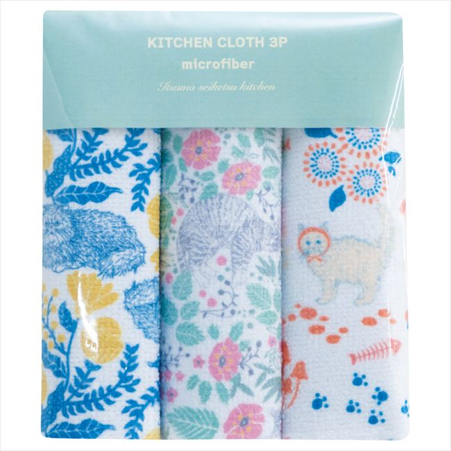 キッチンクロス3Pセット キャット MFF-001 内祝 内祝い お祝 御祝 記念品 出産内祝い プレゼント 快気..