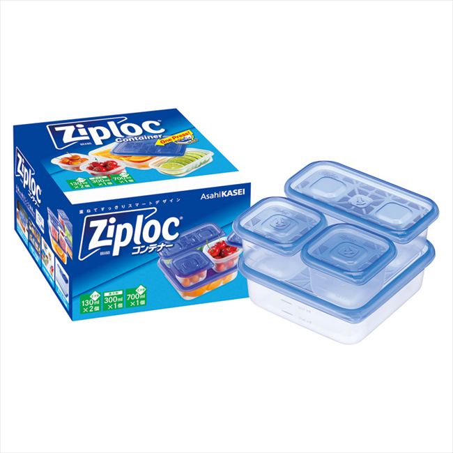 旭化成 ジップロックコンテナーアソート4個セット 3267004 内祝 内祝い お祝 御祝 記念品 出産内祝い プレゼント 快気祝い 粗供養 引出物