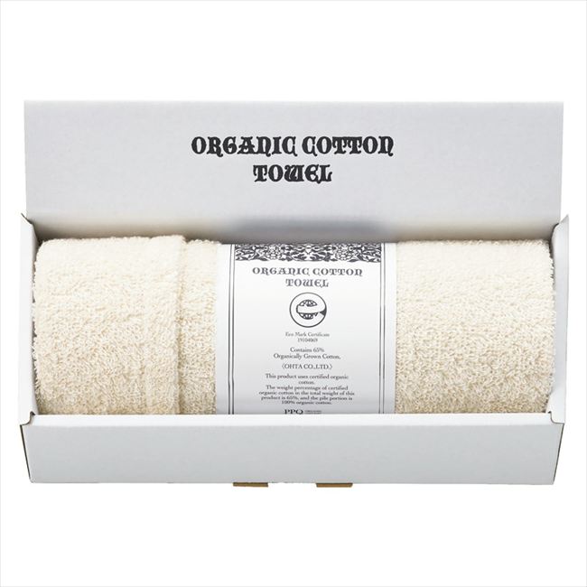 オーガニックコットン フェイスタオル OGE10060 内祝 内祝い お祝 御祝 記念品 出産内祝い プレゼント 快気祝い 粗供養 引出物