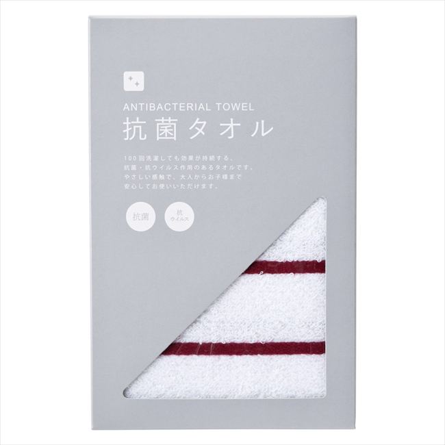 Celebration Of Birth - 抗菌フェイスタオル レッド KK-16-RD 内祝 内祝い お祝 御祝 記念品 出産内祝い プレゼント 快気祝い 粗供養 引出物