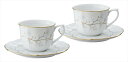 ノリタケ ホワイトベル コーヒー碗皿ペアセット 1747L/P94710 内祝い 結婚式 記念品 プレゼント 内祝 出産内祝い