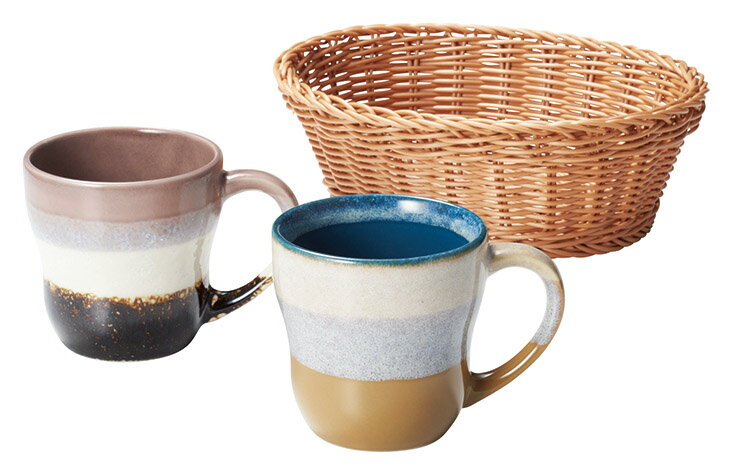 樂天商城 - グレイズワークス　カゴ付ペアマグ 266764 ギフト 内祝い 御祝 御礼 記念品 引出物 結婚式 プレゼント 出産内祝い 結婚お祝い