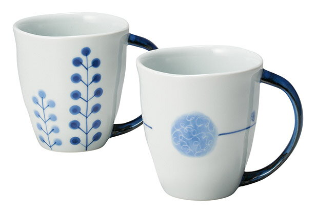 樂天商城 - 波佐見焼　フラワーズ　ペアマグカップ 4253-03 ギフト 内祝い 御祝 御礼 記念品 引出物 結婚式 プレゼント 出産内祝い 結婚お祝い