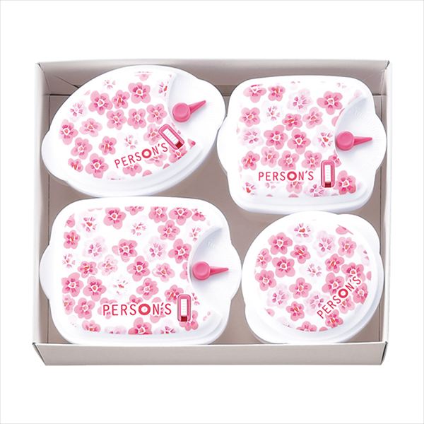 パーソンズ 電子レンジ容器4pcs FL-203...の商品画像