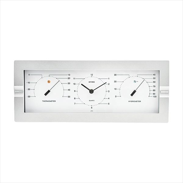 EMPEX セレニティ温度計・時計・湿度計 MN-4840 内祝 内祝い お祝 御祝 記念品 出産内祝い プレゼント 快気祝い 粗供養 引出物