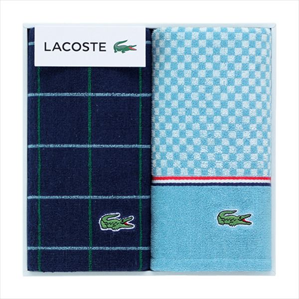 ラコステ Lコンセール フェイスタオル2枚セット LF25193-DB 内祝 内祝い お祝 御祝 記念品 出産内祝い プレゼント 快気祝い 粗供養 引出物