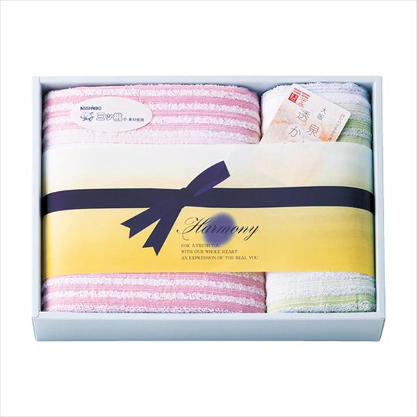 NISSHINBO三ツ桃 リズムハーモニー 泉州タオルセット RZ-2125 内祝 内祝い お祝 御祝 記念品 出産内祝い プレゼント 快気祝い 粗供養 引出物