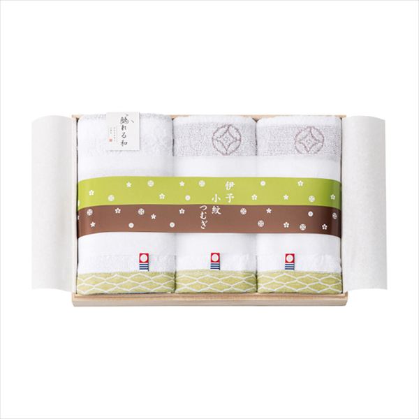 触れる和 伊予小紋つむぎ 木箱入り今治タオルセット KT-9035 内祝 内祝い お祝 御祝 記念品 出産内祝い プレゼント 快気祝い 粗供養 引出物