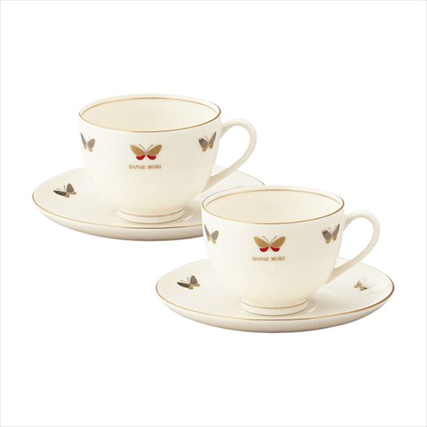 ハナエモリ CHO ペアカップ&ソーサーセット MB6400-1 内祝 内祝い お祝 御祝 記念品 出産内祝い プレゼント 快気祝い 粗供養 引出物