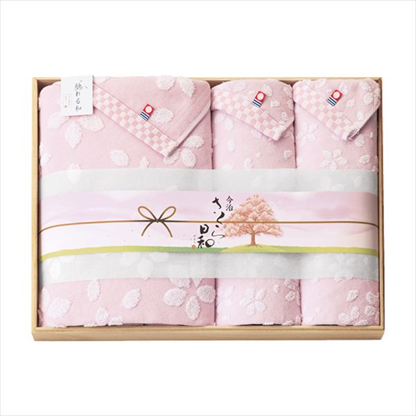 触れる和 さくら日和 木箱入り今治タオルセット SB-7160 内祝 内祝い お祝 御祝 記念品 出産内祝い プレゼント 快気祝い 粗供養 引出物