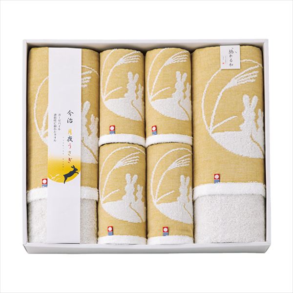 触れる和 月夜うさぎ 今治タオルセット TU-55100 内祝 内祝い お祝 御祝 記念品 出産内祝い プレゼント 快気祝い 粗供養 引出物