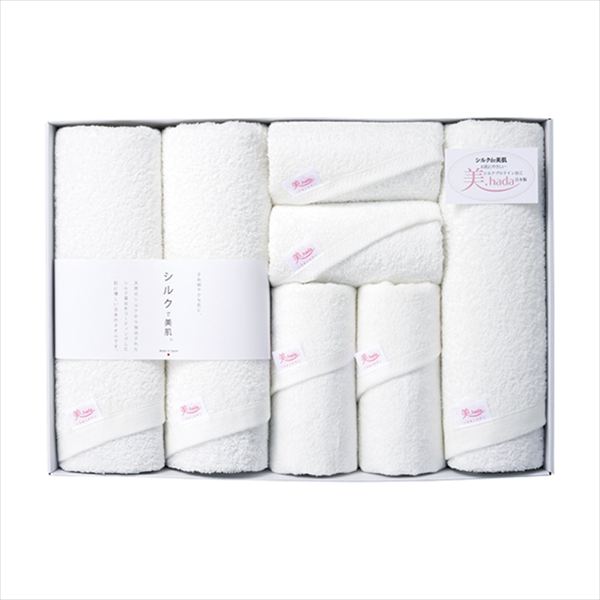 美.hada シルクプロテイン タオルセット BS-15000 内祝 内祝い お祝 御祝 記念品 出産内祝い プレゼント 快気祝い 粗供養 引出物